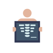 Icon of disease showing on X-ray
