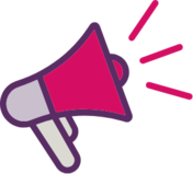 The bullhorn encourages you to find your voice.