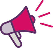 The bullhorn encourages you to find your voice.