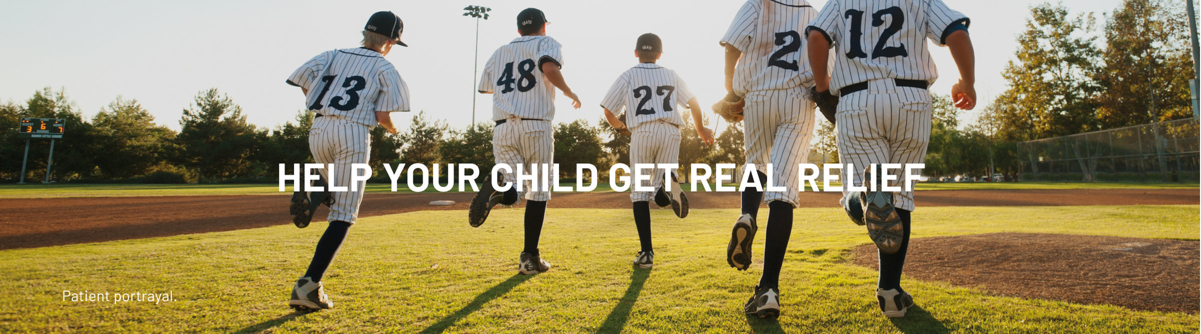 Background image of kids baseball team