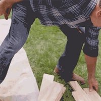 Bending from the waist