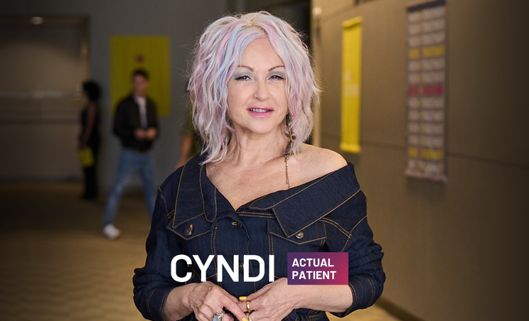 Cyndi Lauper Actual Patient