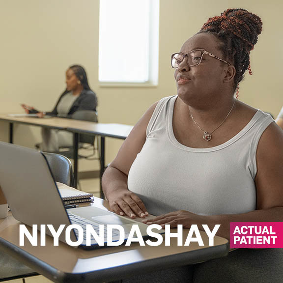 NiYondashay is an actual patient. Individual results may vary. NiYondashay was compensated for her time.