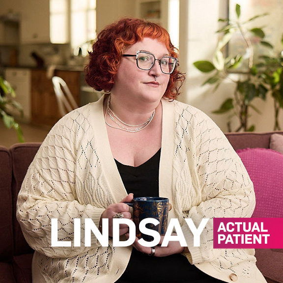 Lindsay is an actual patient.